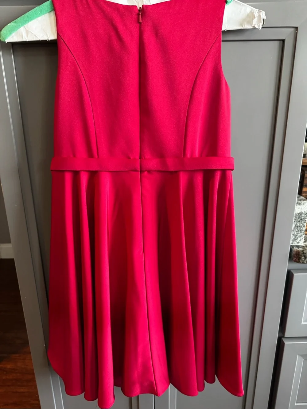 Ashley Lauren Classic Red Sleeveless Bow-Accent Girls Dress
